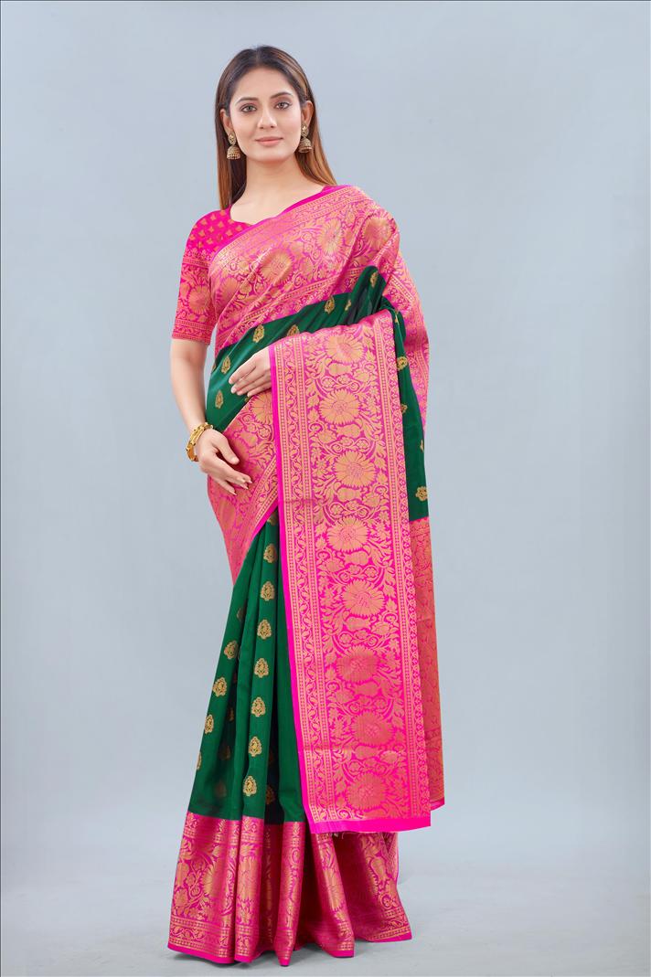 Pure Katan Silk 16 New Designer Festive Wear Handloom Banarasi Saree Collection